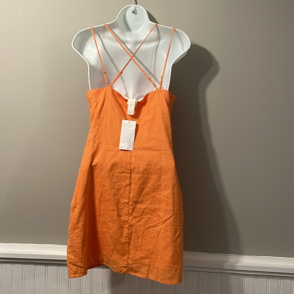 H and M linen blend summer dress - Picture 3 of 3